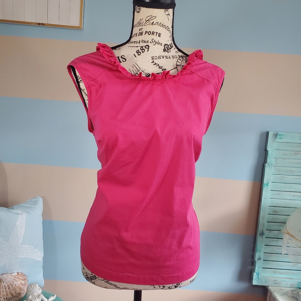 Laundry by Shelli Pink Ruffle Tank - Picture 2 of 7
